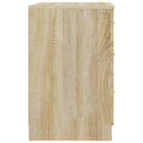 Bed Cabinet Sonoma Oak 40x40x63 cm Engineered Wood 808642