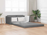 Folding Sofa Bed Dark Grey 122 x 70 x 60 cm Velvet 42030480