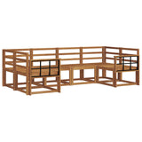 Outdoor Sofa Set 6 pcs Natural Solid Acacia Wood 3366892