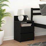 Bedside Cabinet with 2 Drawers Black 40x33x60 cm 858562