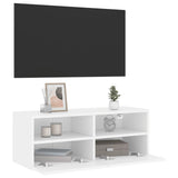 TV Wall Cabinet White 80x30x30 cm Engineered Wood 836868