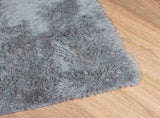 Shaggy Rug High Pile NAVARRA Light Grey 200x200 cm Polyester 4102882