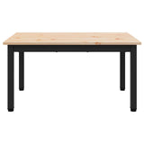 Coffee Table Natural 70 x 50 x 36 cm Solid Pine Wood 892763