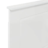 Headboard Gloss White 100 cm Engineered Wood 887675