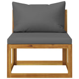 3 Piece Garden Lounge Set with Cushions Solid Wood Acacia 318553