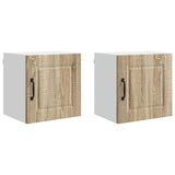 Wall Cabinet PORTO 2 pcs Sonoma Oak 40 x 31 x 40 cm 885230