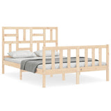 Bed Frame without Mattress Small Double Solid Wood Pine 3193046