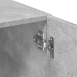 ZNTS Slim Storage Cabinet Concrete Grey 50x42.5x225 cm Engineered Wood 3281304