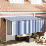 Awning with Blind Cream 350 x 200 x 120 cm Fabric and Metal 3329636