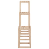 3 Piece Plant Stand Set Solid Wood Pine 822267