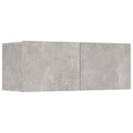 7 Piece TV Cabinet Set Concrete Grey Engineered Wood 3114305
