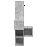 Wall Corner Shelf Concrete Grey 48 x 48 x 120 cm 8012231