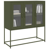 Sideboard Olive Green 100.5x39x107 cm Cold-rolled Steel 853408