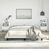 Bed Frame without Mattress White 137x190 cm Full Faux Leather 346933