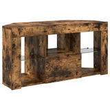 Corner LED TV Cabinet 100 x 40 x 50 cm Smoked Oak 889800