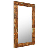 Wall Mirror Solid Reclaimed Wood 60x120 cm 246419