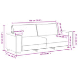 Sofa 2 pcs Beige Linen 3324688