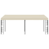 Wall-mounted Gazebo 3x6 m Cream Fabric 47989