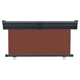 ZNTS Balcony Side Awning 145x250 cm Brown 48429