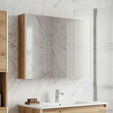 Bathroom Mirror Cabinet Artisian Oak 103.5 x 15.5 x 70 cm 889278
