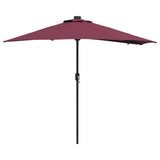 Garden Parasol Bordeaux Red 294 x 150 x 223 cm 42003263