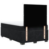 Box Spring Bed with Mattress Black 120x200 cm Velvet 3290896