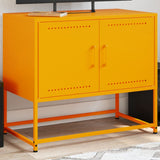 TV Cabinet Mustard Yellow 68.5x39x60.5 cm Steel 846473