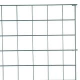 Pond Fence Set 8 pcs Green 50 x 80 cm Steel 42017318
