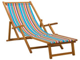 Folding Sun Lounger 2 pcs 3 Position Solid Eucalyptus Wood 3407821