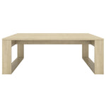 ZNTS Coffee Table Sonoma Oak 100x100x35 cm Engineered Wood 808633