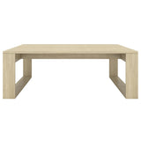 ZNTS Coffee Table Sonoma Oak 100x100x35 cm Engineered Wood 808633