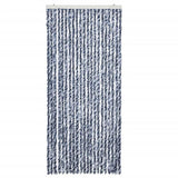 Insect Curtain Blue and White 90x200 cm Chenille 315127