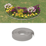 Garden Edgings 5 pcs Grey 10 m 10 cm Polyethylene 3155431