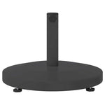 Outdoor Umbrella Base Dark grey 48 x 48 x 32 cm Steel, Concrete 42010012