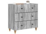 Drawer Cabinet Grey Sonoma 66 x 34.5 x 90 cm Engineered Wood 894151