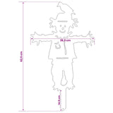 Garden Stake 75.5 x 44 cm Stainless Steel Silver 8014406