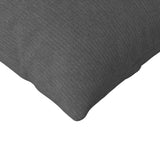 Sofa Pillows 2 pcs Dark Grey 145 x 40 cm Corduroy Fabric 42013861