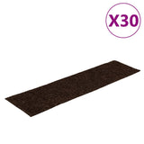 Stair Mats Self-adhesive 30 pcs 76x20 cm Brown Rectangular 3365727
