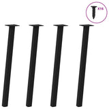 Console Table Legs 4 pcs Black 72 cm Steel 4012492