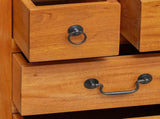 Chest of Drawers Natural 45 x 35 x 100.5 cm Solid Mahogany Wood 42009933