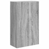 TV Wall Cabinet Grey Sonoma 59.5 x 31 x 100 cm Engineered Wood 892375