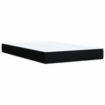 ZNTS Box Spring Bed with Mattress Black 120x200 cm Fabric 3285850