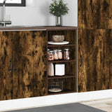 Bottom Cabinet Riga Smoked Oak 40x44.5x81.5 cm Engineered Wood 854206
