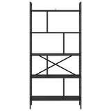 Bookshelf Black Oak 75 x 30 x 156 cm Engineered Wood 883958