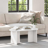Coffee Table White 80 x 39.5 x 35 cm Solid Pine wood 873542