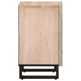 ZNTS Bathroom Cabinet 38x34x58 cm Solid Wood Mango 377542