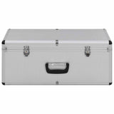 Storage Cases 2 pcs Silver Aluminium 91850