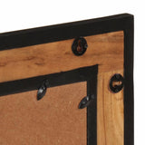 2 Piece Bathroom Furniture Set Iron and Solid Wood Acacia 3217119