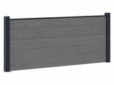 Fence Panel WPC and Aluminium Grey 42039071