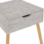 ZNTS Bedside Cabinet Concrete Grey 40x40x56 cm Engineered Wood 326803